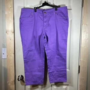 Purple Straight Leg Women's Jeans‎